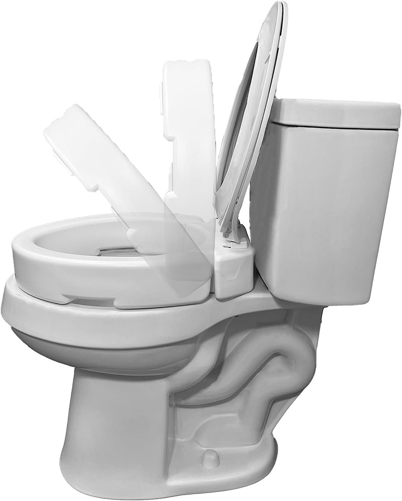 Adjustable toilet height raiser 1